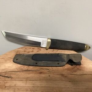 🟡 Vintage - Made in Japan - Tanto Knife by Cold Steel Ventura Calif. w/ Sheath